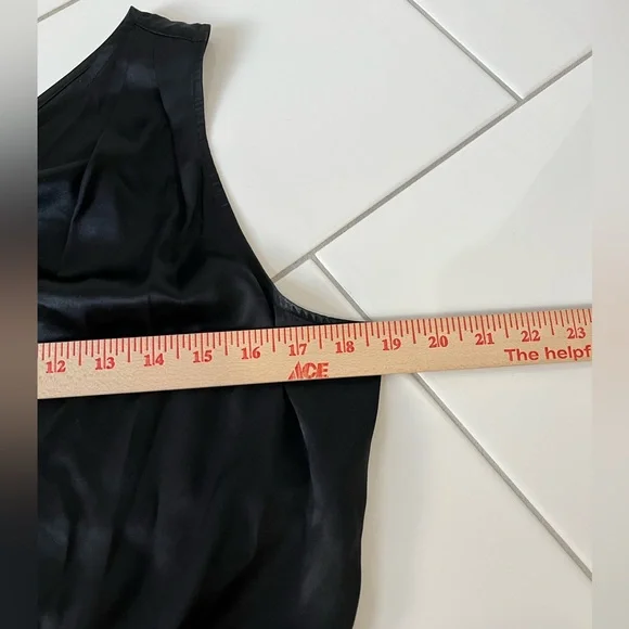 PAIGE Black One-Shoulder Silk Blouse - Picture 6 of 8